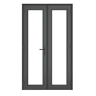 Image of Crystal Anthracite Grey uPVC French Door Set 2090mm x 1190mm 