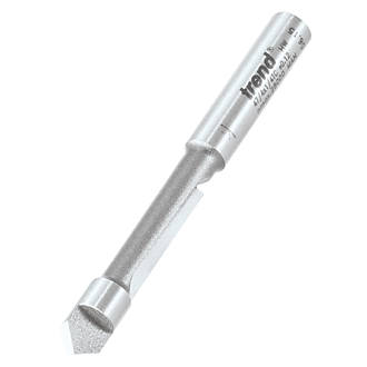 Image of Trend 47/4X1/4TC 1/4" Shank Double-Flute Straight Combi Trimmer Cutter 12.7mm x 12.7mm 