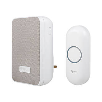 Image of Byron DBY-22322UK Plug-In Wireless Doorbell White / Grey 