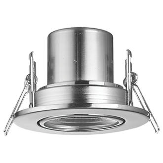 Image of LAP Cosmoseco Tilt Fire Rated LED Downlight Satin Nickel 5.8W 450lm 