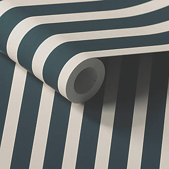 Image of LickPro Blue Stripes 02 Wallpaper Roll 52cm x 10m 