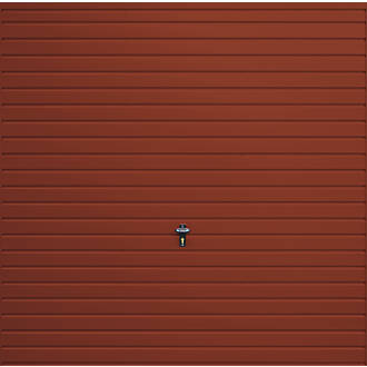 Image of Gliderol Horizontal 7' 6" x 6' 6" Non-Insulated Framed Steel Up & Over Garage Door Terracotta 