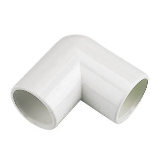 Image of FloPlast Bends 90Â° White 21.5mm 5 Pack 