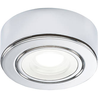 Image of Knightsbridge CAB Round LED Under Cabinet Light Polished Chrome 2W 140lm 