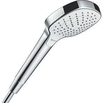 Image of Hansgrohe Croma Select E EcoSmart Shower Handset White/Chrome 108mm x 185mm 