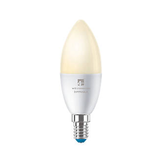 Image of 4lite SES Candle LED Smart Light Bulb 4.9W 470lm 2 Pack 