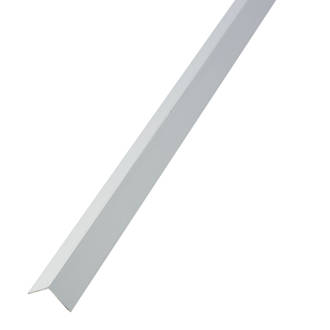 Image of Rothley White Plastic Self-Adhesive Angle 1000mm x 20mm x 20mm 