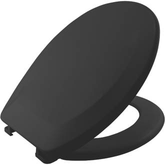 Image of Bemis Jersey Standard Closing Toilet Seat Thermoplastic Black 