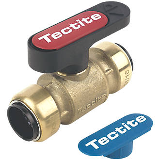 Image of Tectite Sprint Lever Ball Valve Brass 22mm 