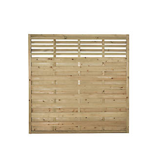 Image of Forest Kyoto Lattice Top Fence Panels 6 x 6' Pack of 10 