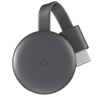 Image of Google Nest Chromecast Media Streaming Device Charcoal 
