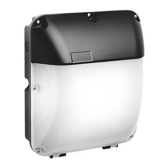 Image of Enlite UtiliteXL Outdoor Curved Photocell LED Bulkhead Black 30W 2550lm 