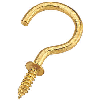 Image of Easyfix Electro Brass Cup Hooks x 10 Pack 
