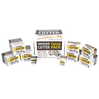 Image of Reisser Cutter PZ Countersunk High Performance Woodscrew Trade Pack 1620 Pieces 