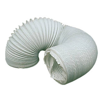 Image of Manrose PVC Flexible Ducting Hose White 1m x 100mm 