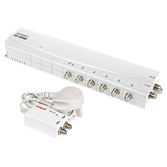 Image of Labgear LDL206BLP 6-Way Aerial Amplifier with Bypass 