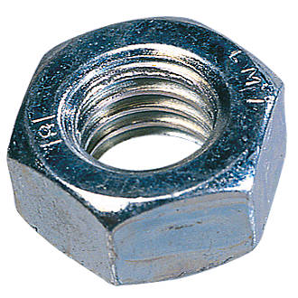 Image of Easyfix BZP Steel Hex Nuts M4 1000 Pack 