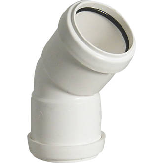 Image of FloPlast Push-Fit Obtuse Bend White 135 