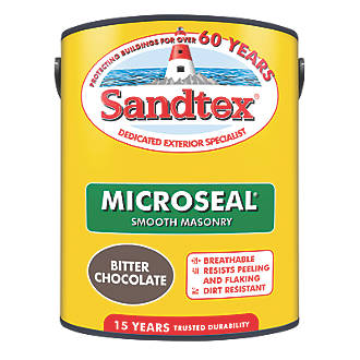 Image of Sandtex Ultra Smooth Masonry Paint Bitter Chocolate 5Ltr 