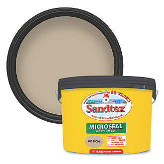 Image of Sandtex Ultra Smooth Masonry Paint Mid Stone 10Ltr 