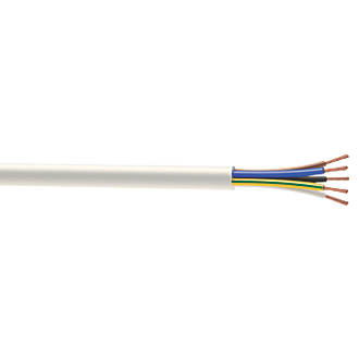 Image of Nexans 3185Y White 5-Core 1mmÂ² Flexible Cable 5m Coil 