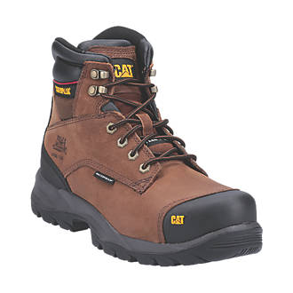 Image of CAT Spiro Safety Boots Dark Brown Size 6 