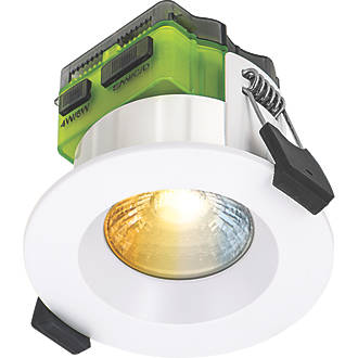 Image of Luceco FType Mk 2 Regressed Fixed Cylinder Fire Rated LED Downlight CCT Colour Change White 4-6W 710/725/750/745lm 