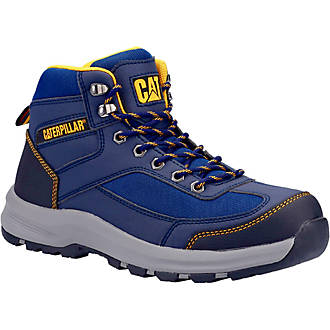 Image of CAT Elmore Mid Safety Trainer Boots Navy Size 11 