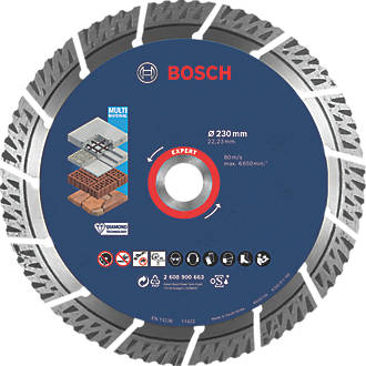 Image of Bosch Expert Masonry Diamond Cutting Disc 230mm x 22.33mm 