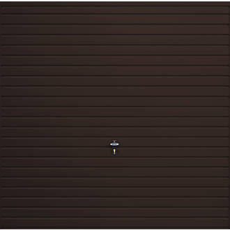 Image of Gliderol Horizontal 7' x 7' Non-Insulated Framed Steel Up & Over Garage Door Brown 