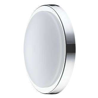 Image of Luceco Indoor Round LED Decorative Bulkhead White/Chrome 17W 1800lm 