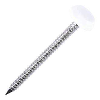 Image of Timco Polymer-Headed Nails White Head A4 Stainless Steel Shank 2.1mm x 50mm 100 Pack 