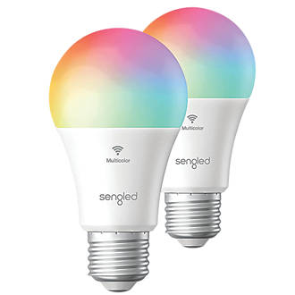 Image of Sengled W21-U23 ES A60 Assorted LED Smart Light Bulb 7.8W 806lm 2 Pack 