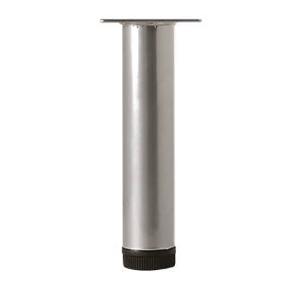 Image of Rothley Round Furniture Leg Silver 150mm 