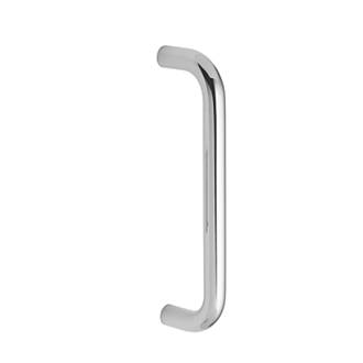 Image of Eurospec Fire Rated D Pull Handle Polished Stainless Steel 19mm x 244mm 