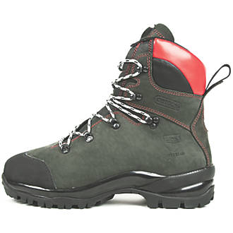 Image of Oregon Fiordland Safety Chainsaw Boots Green Size 7.5 