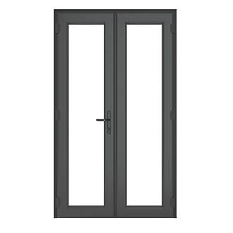 Image of Crystal Anthracite Grey uPVC French Door Set 2055mm x 1190mm 