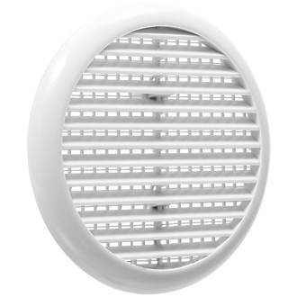 Image of Map Vent Fixed Louvre Vent with Flyscreen White 145mm x 145mm 