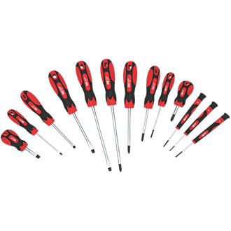 Image of Forge Steel Mixed Screwdriver Set 13 Pieces 