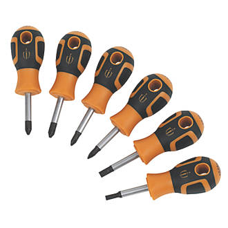 Image of Magnusson Mixed Stubby Screwdriver Set 6 Pieces 
