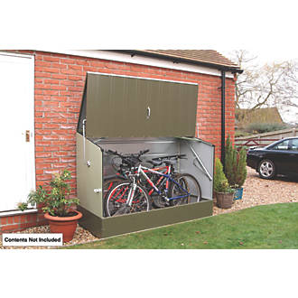 Image of Trimetals Single-Door Bicycle Pent Store 6' 0 x 2' 6 x 4' 6" 