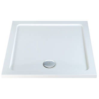 Image of Square Shower Tray White 800mm x 800mm x 40mm 