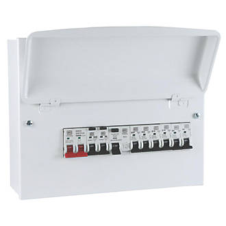 Image of MK Sentry 12-Module 8-Way Populated Main Switch Consumer Unit 