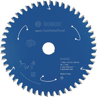 Image of Bosch Expert Laminate Cordless Circular Saw Blade 160mm x 20mm 48T 