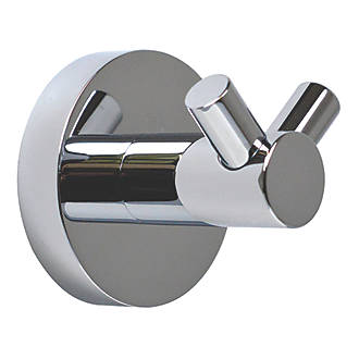 Image of Aqualux Perth Double Robe Hook Chrome 