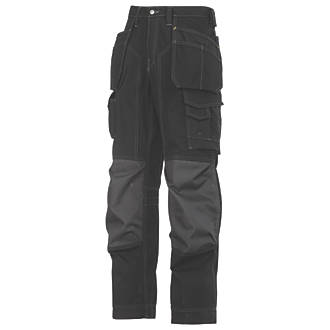 Image of Snickers Rip-Stop Trousers Grey / Black 36" W 32" L 