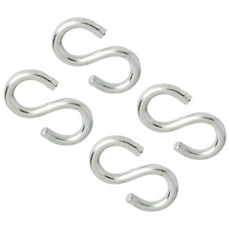 Image of Diall S-Hooks Zinc-Plated 45 x 5mm 4 Pack 