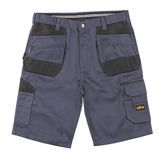 Image of Site Jackal Multi-Pocket Shorts Grey / Black 36" W 