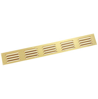 Image of Map Vent Fixed Louvre Vent Gold 466mm x 51mm 