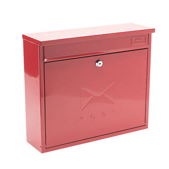 Image of Burg-Wachter Elegance Post Box Red Powder-Coated 